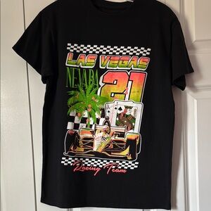 Black Las Vegas Racing Graphic Tee